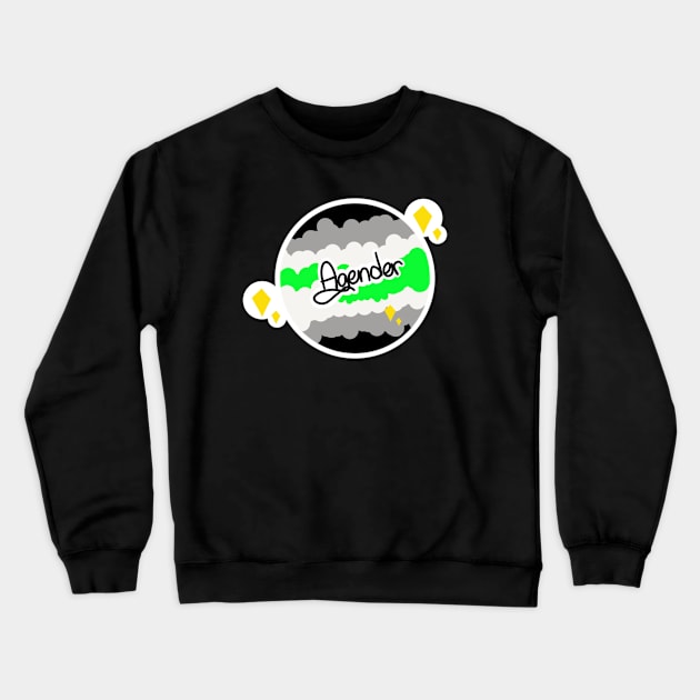 Pride Planet - Agender Crewneck Sweatshirt by hikav